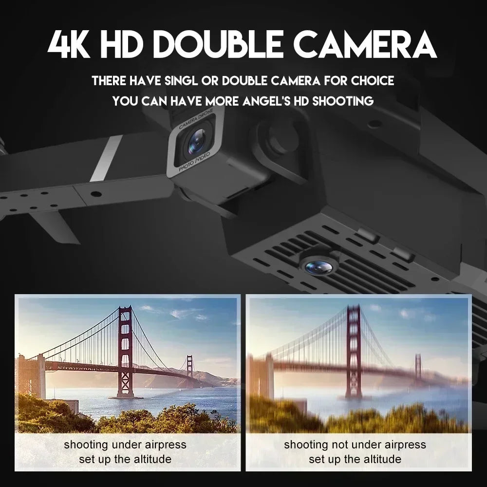 E88 Pro 4K Drone — WiFi FPV Camera Drone with Foldable Design