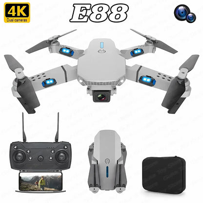 E88 Pro 4K Drone — WiFi FPV Camera Drone with Foldable Design