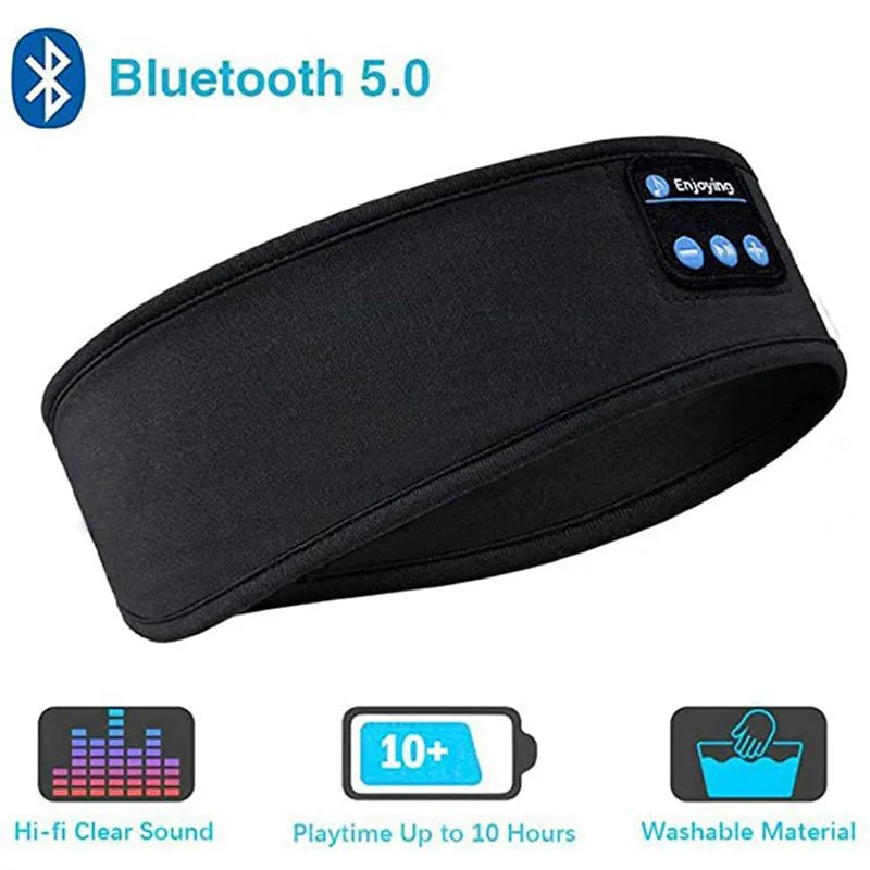 Bluetooth Sleep Headband — Wireless Music Eye Mask for Sleep & Sport