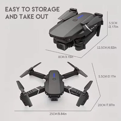 E88 Pro 4K Drone — WiFi FPV Camera Drone with Foldable Design